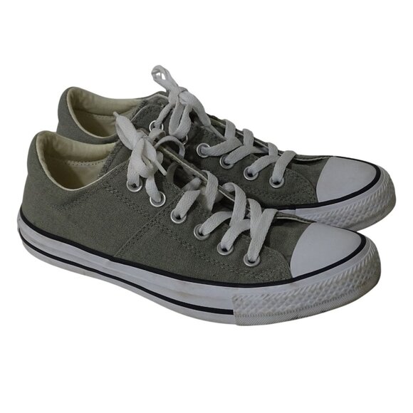 Converse All Star Low Top Canvas Sneakers Women Size 8 Gray Casual Shoes 562039F - Picture 1 of 8